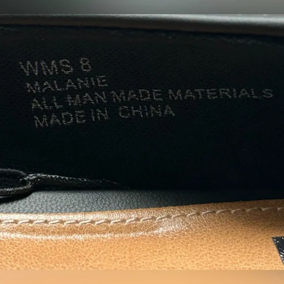 DV by Dolce Vita Malanie Toe Cap Ballet Flats Black Vegan Shoes Size 8 NWB - Picture 9 of 14